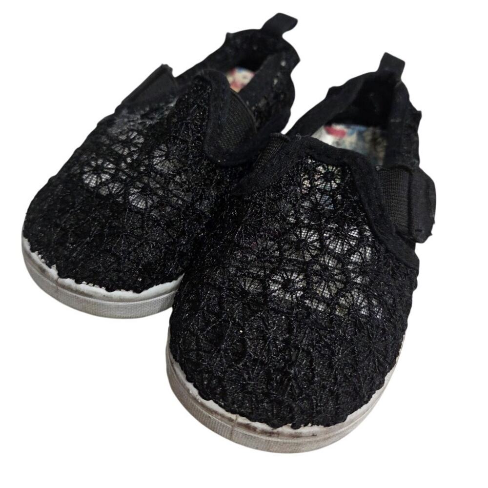 Black Lace Slip-On Shoes - Koala Baby - Toddler 4